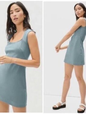 OG Everlane Light Blue Mini Dress
